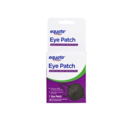 Equate EYE PATCH Black ONE SIZE FITS ALL FOAM PADDING for MAXIMUM COMFORT HQ