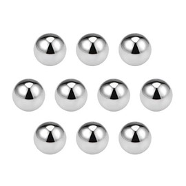 sourcing map Precision Balls 11 mm Solid Chrome Steel G10 for Ball Bearings Key Ring Wheel Pack of 10