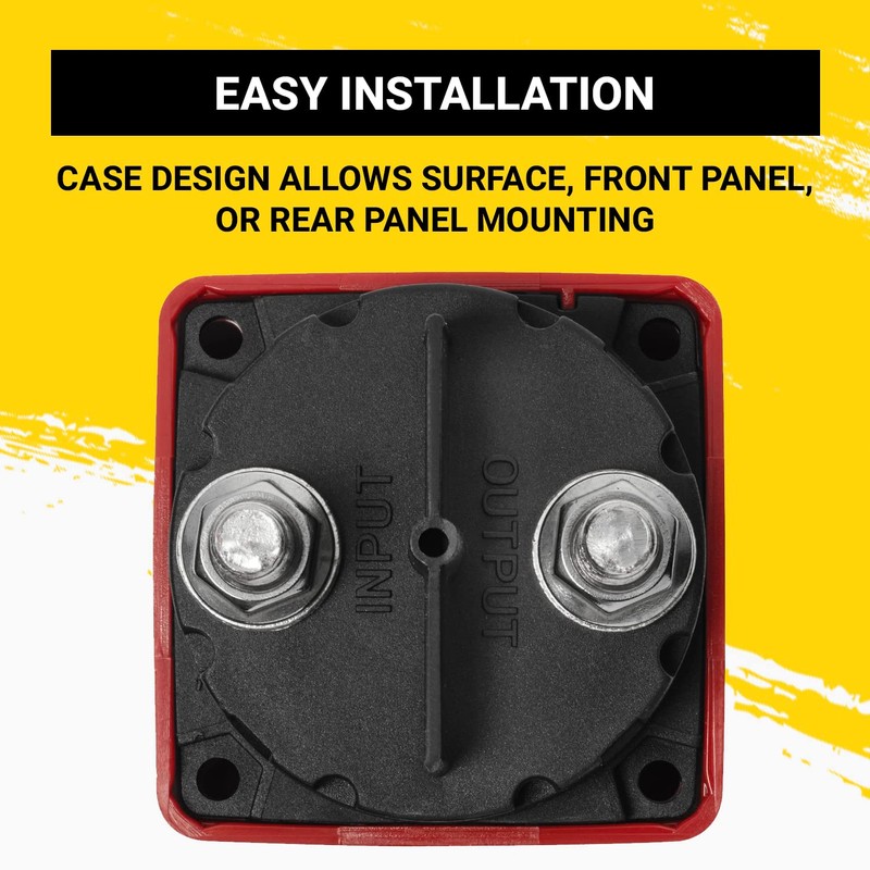Spartan Power Battery ON/Off Disconnect Switch 300A - Ignition Protected,