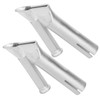 2Pcs Welding Gun Nozzle Cicular Stainless Steel Hot Air Plastic