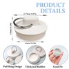 4Pcs Universal Sink Plug, White Rubber Bath Plug, Kitchen Sink