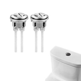 2 Pcs Toilet Flush Button, Toilet Flush System Replacement, Toilet Cistern Flush Parts, Dual Flush Toilet Push Buttons Replacement Toilet Water Tank Pressure Pumps Buttons For Toilet