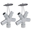 ABSINA Universal Key with 6 Profiles, Pack of 2, Triangular