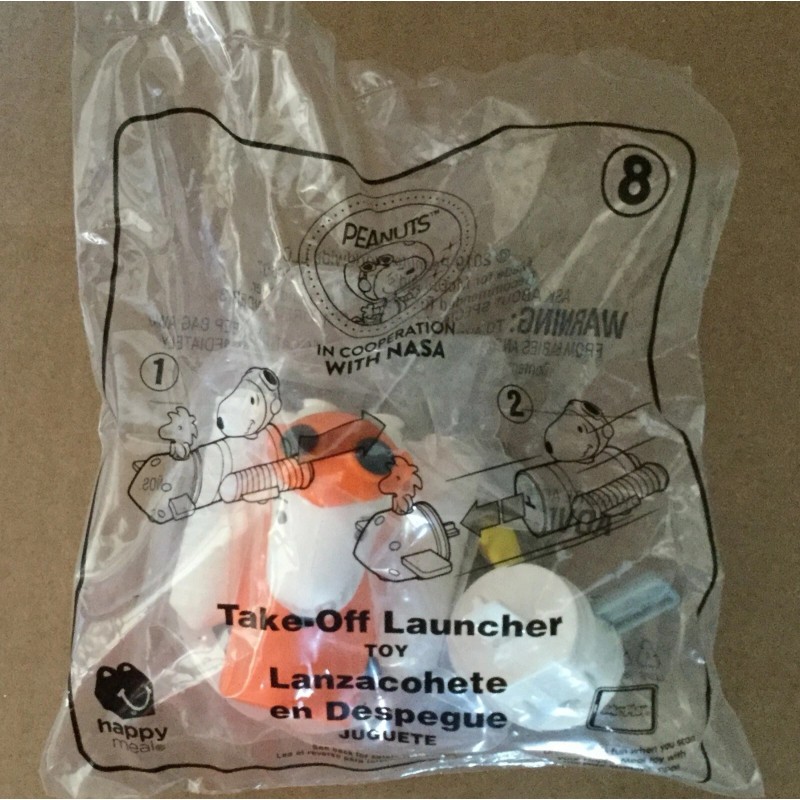 McDonald's Happy Meal Toy Peanuts #8 TAKE OFF LAUNCHER NEW