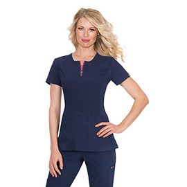KOI Lite 317 Women's Serenity Scrub Top (Navy, XX-Small)