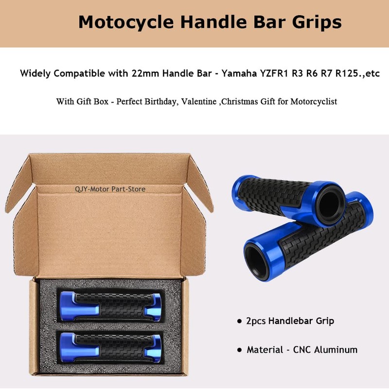 Universal Motorcycle Handlebar Grip 7/8" 22mm for YZF R1 R3