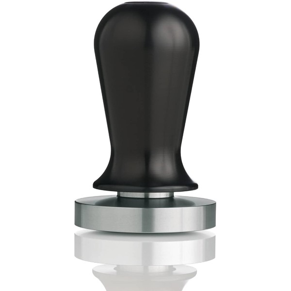 ESPRO Espresso Coffee Tamper - Calibrated Stainless Steel Flat, 58 mm, Black