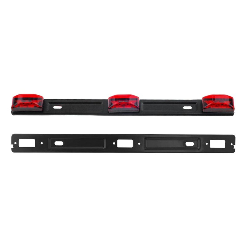 Generic 14'' Red 3Lamp ID LED Light Bar Tailgate Mount