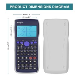 Scientific Calculators with Graphing Calculator, Ipepul Desktop Math Calculator for College Students,10 Modes/ 4 Graphing Functions, School Supplies for Middle High School Teachers Office
