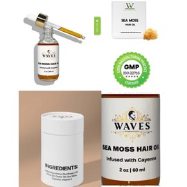 Sea Moss Hair Oil Infused w/ Cayenne Hair Nutrition Hair Nutrition Organic Fragrance Free