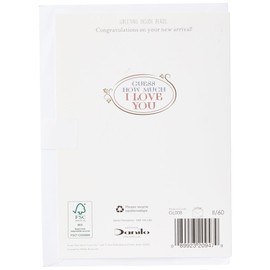 Danilo 'Guess How Much I Love You' New Baby Boy Card - Heartwarming Greeting for the Little Man - Adorable Design & Warm Wishes Inside!, Featuring Big Hare & Little Hare