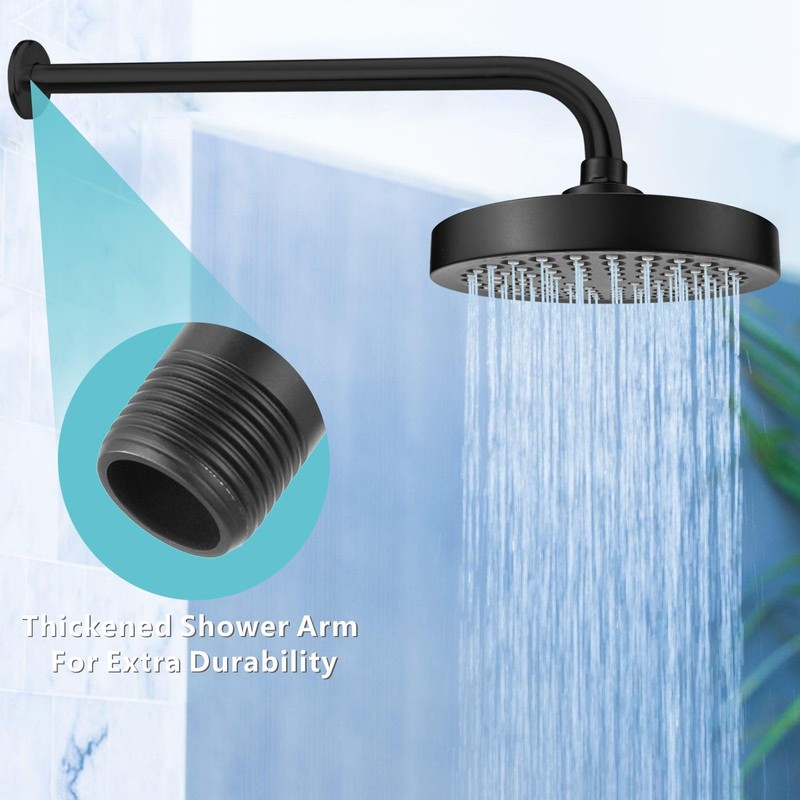 Nuodan Shower Arm with Flange, 15 Inches Wall Mount Replacement