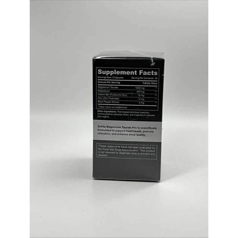 ZoVita magnesium taurate pro 400mg 60 Capsules