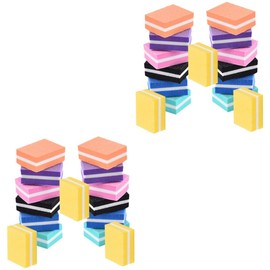 Ipetboom 2sets Finger Nail Buffer Files Mini Nail File Manicure Tools Set Sanding Block Buffing Sponge 21pcs*2