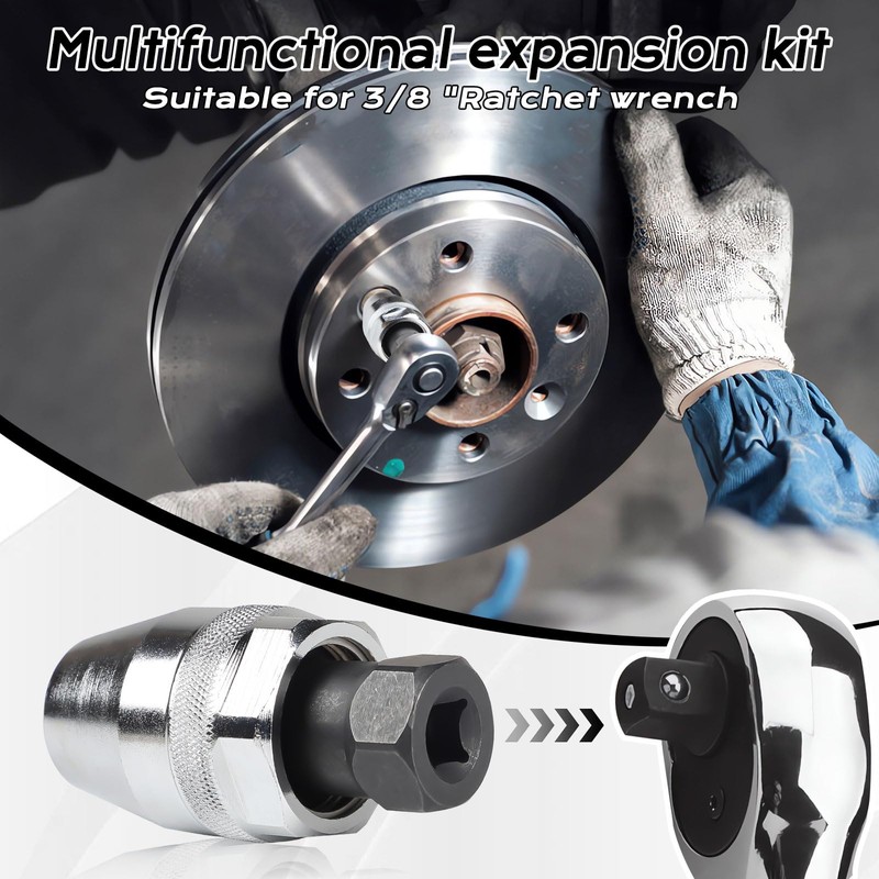 EFUTURETIME Bolt Extractor, 3/8 Inch Stud Bolt Extractor for 1/4