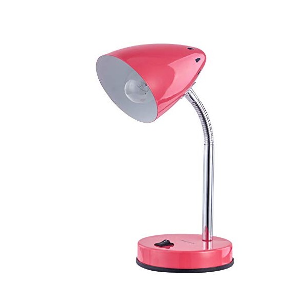 Innoteck Innoteck Colour Adjustable Desk Lamp, Metal, 40 W, Pink