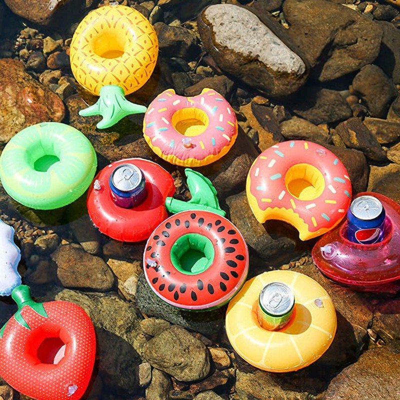 WILLBASIC Drink Floaties 13 Pack Pool Drink Floats Inflatable Drink