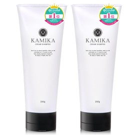 KAMIKA Kamika Cream Shampoo Original Formula [Black Hair, Glossy, All-in-One Paraben Free] Tube Type, 7.1 oz (200 g) (Marine Note Scent (2 Bottles))