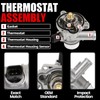 MITZONE Upgrade Aluminium Coolant Thermostat Housing Assembly Compatible with Chevy
