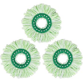 Mop Head Replacement for Libman Tornado Spin Mop System, Resuable Microfiber Mop Refill Pad, Easy to Replace, Machine Washable（3 Pack）