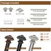 KAMANINA Black Curtain Rods for Windows 72 to 144 Inch,