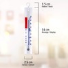 Lantelme 4884 Analogue Fridge Thermometer with Hook Thermometer for Freezer
