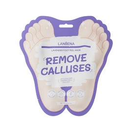 LANBENA Exfoliating Foot Peel Mask Remove Dead Skin Foot Mask Peeling Heel 1pair Nail Flower Pack Tea Tree Collagen Beauty Products - Specification: Lavender