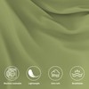 wyewye Single Fitted Sheet, Light Green, 90x190 cm with 40