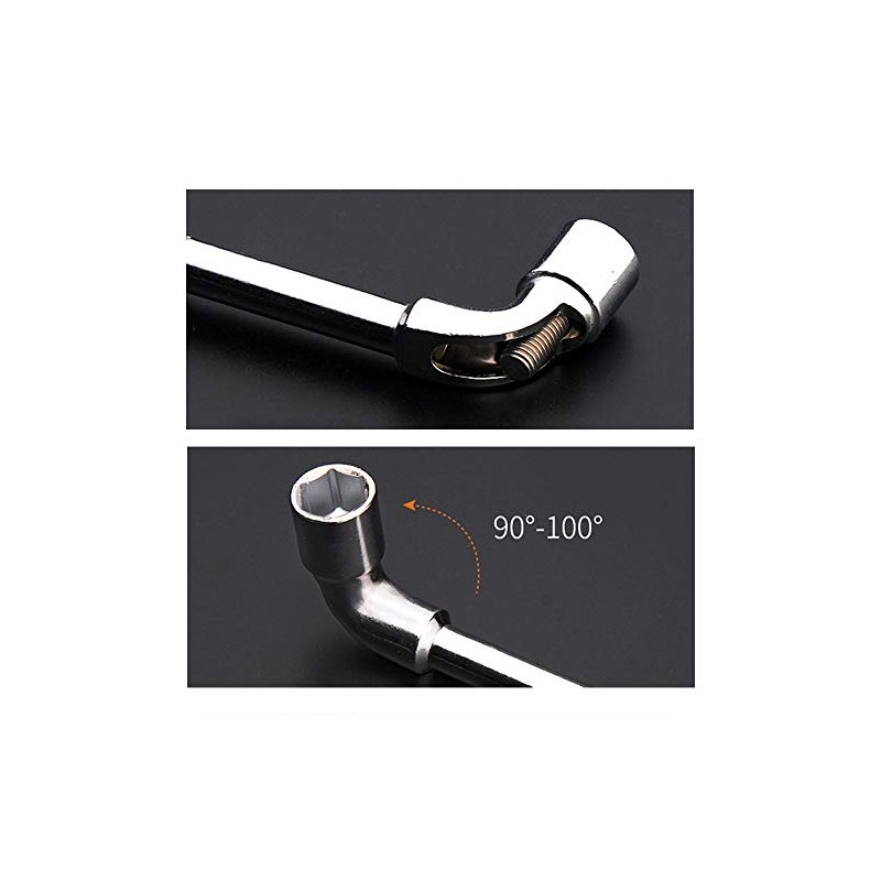 PZRT L Shaped Hex Socket Wrench Nut Driver 10mm Metric