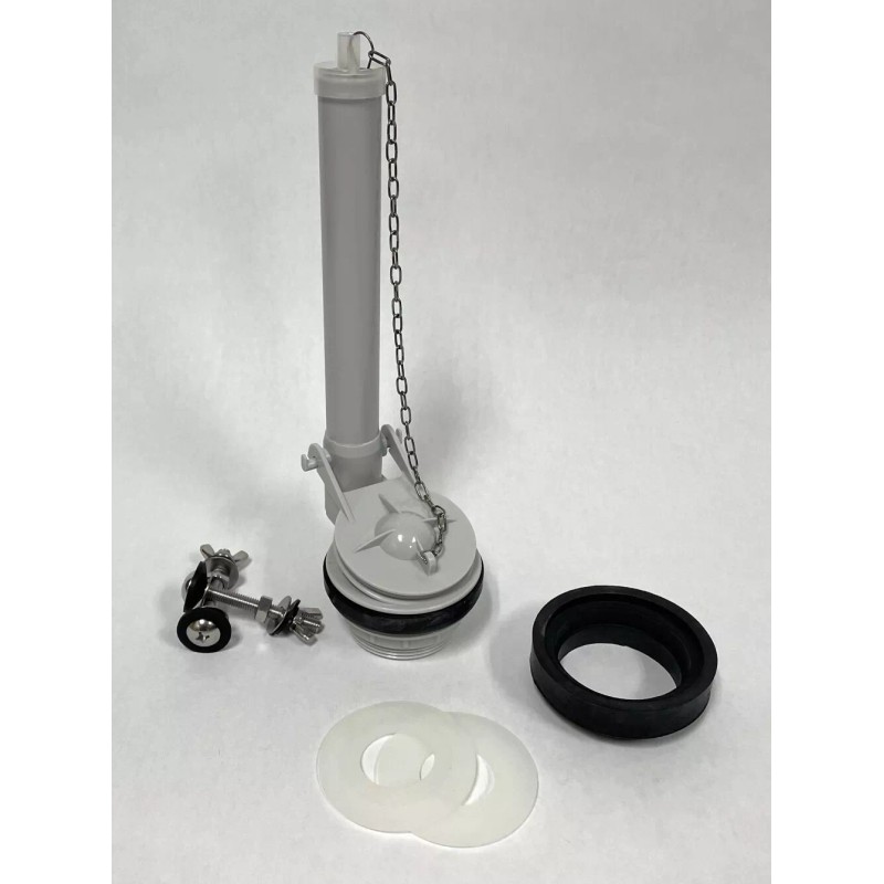 NUFLUSH Gerber Toilet #99-649, 2-inch Flush Valve w/2 Extra Replaceable