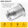 Mywish 100Pcs #8-32 Rivet Nuts, 304 Stainless Steel Flat Head