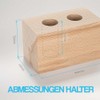 Tuuters Wooden Test Tube Vase - Modern Table Decoration Including