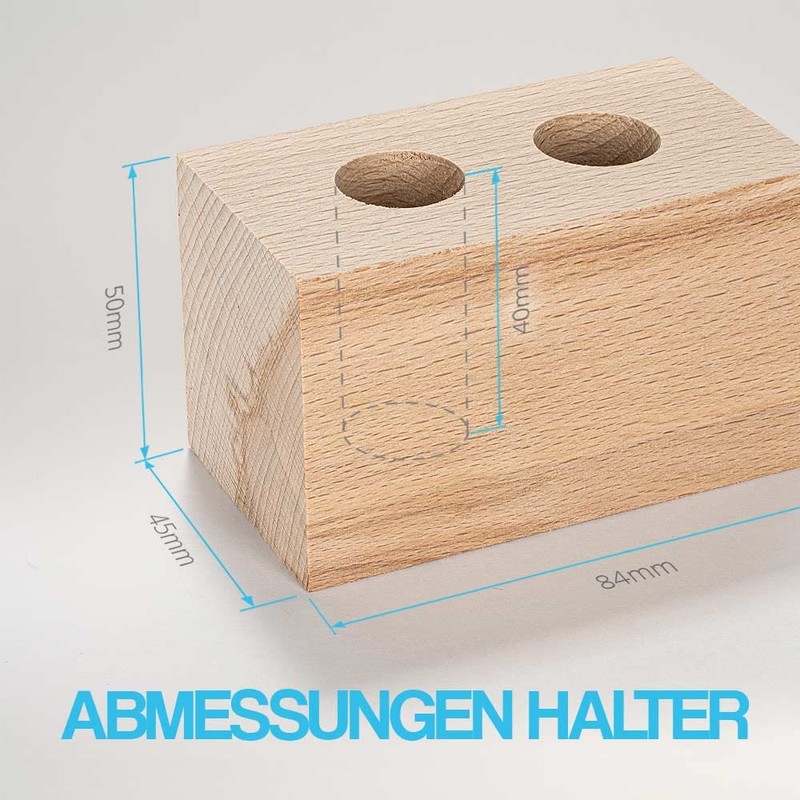 Tuuters Wooden Test Tube Vase - Modern Table Decoration Including