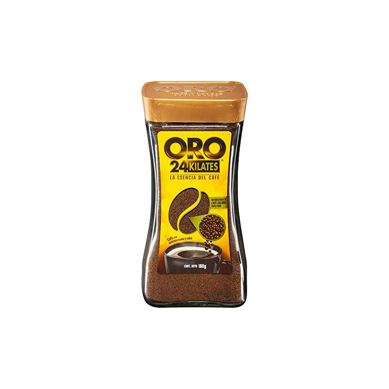 ORO 18180 Oro Cafe Soluble 24 Kilates 160 Gr, 160