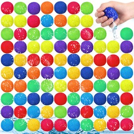 Relaxgiant 120 Pcs Reusable Water Balls, Reusable Water Balloons for Outdoor Games, Water Balls for Adults Summer Beach Ball for Pool and Backyard Fun(Rainbow Color)