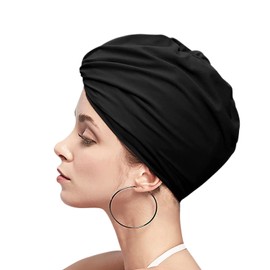 Swimming Cap for Women Swimming Fabric Swimming Cap for Beach Pool Girls Shower Cap (Nior)