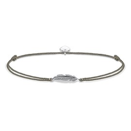 Thomas Sabo Women Anklet Feather Little Secret 925 Sterling Silver LSAK003-907-5-L27v
