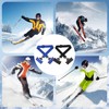 QKURT 2PCS Ski Carrier Straps, Adjustable Ski Shoulder Straps Binding