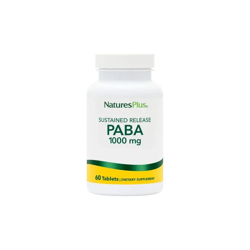 Paba 1000 Liberacion Sostenida Natures Plus Tabletas Sabor