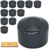 SKIR'CO Pack of 12 Fence Post Caps Round 45 mm