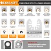 EXKRAEFT 5PCS Diamond Oscillating Multi Tool Blades for Grout Removal,