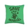 Save the Nepenthes for Lovers of Pitcher Plants Graphic Throw