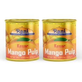 Rani Mango Pulp Puree (Makes Mango Lassi Shakes) Kesar Sweetened 30oz Pack of 2