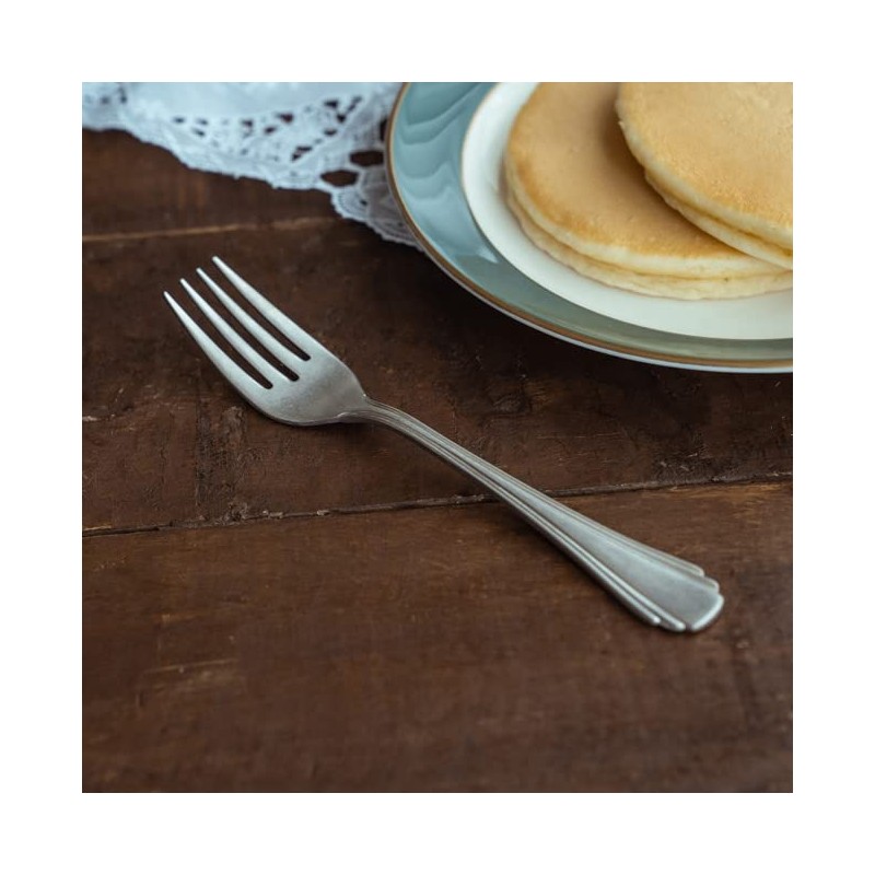 VINTAGEINOX Vintage J-Wing Dessert Fork, Made in Japan, Cafe and