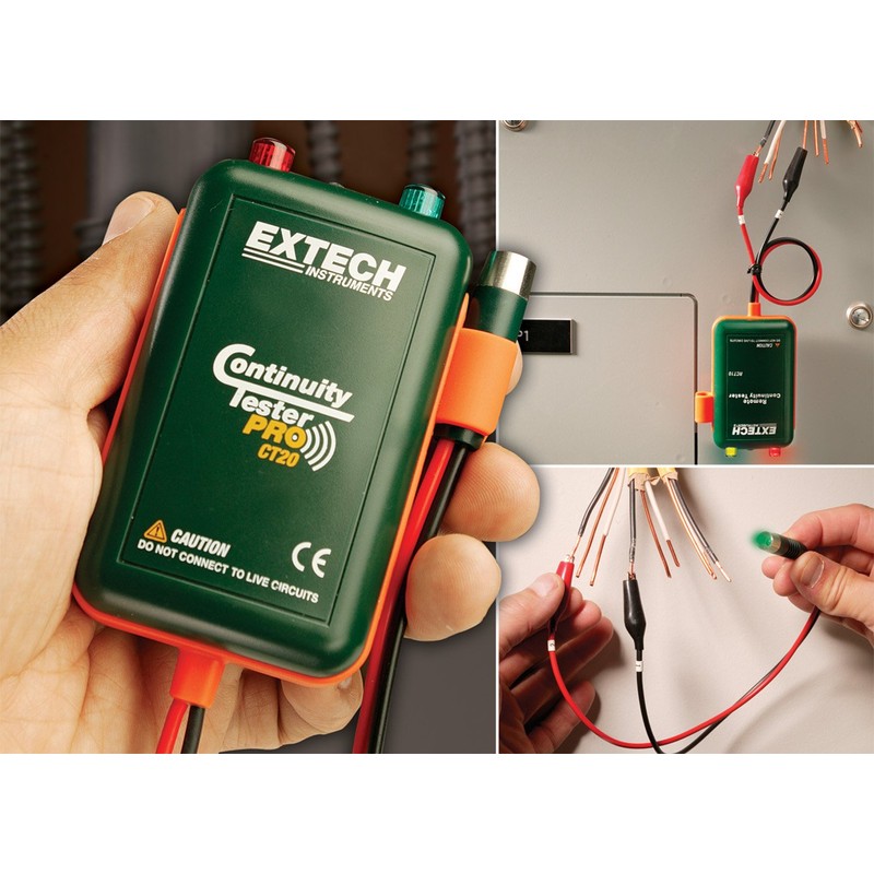Extech CT20 Remote and Local Continuity Tester One Person Operation