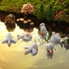 DoubleFill 12 Pcs Mini Goose Figurines Tiny Resin Goose DIY