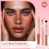 Noerrors Blush Freckle Pen for Natural Faux Freckles, 2 in