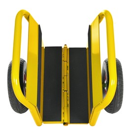 Dithoko Heavy Duty Panel Dolly, All-Terrain Slab Dolly with 10" Solid Rubber Wheels and Handle, 1000LBS Load Capacity Panel Moving Cart for Drywall Sheet Heavy Appliance & Material Handling (Yellow)