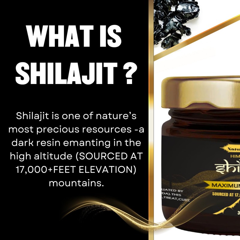 Nature Blaze Himalayan Shilajit Resin (30 Gm / 1.0 Oz)
