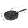 12 Cavities Aluminum Takoyaki Pan Maker Octopus Balls Egg Puffs